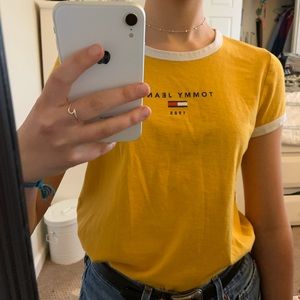 Tommy Hilfiger Crew Neck Yellow T-Shirt
